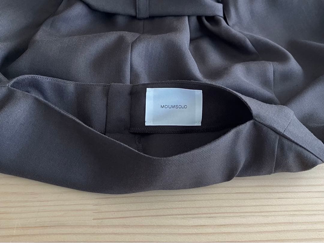 タグあり極美品 MIDIUMISOLID 洗える ワンピース ベルト ポンチョ