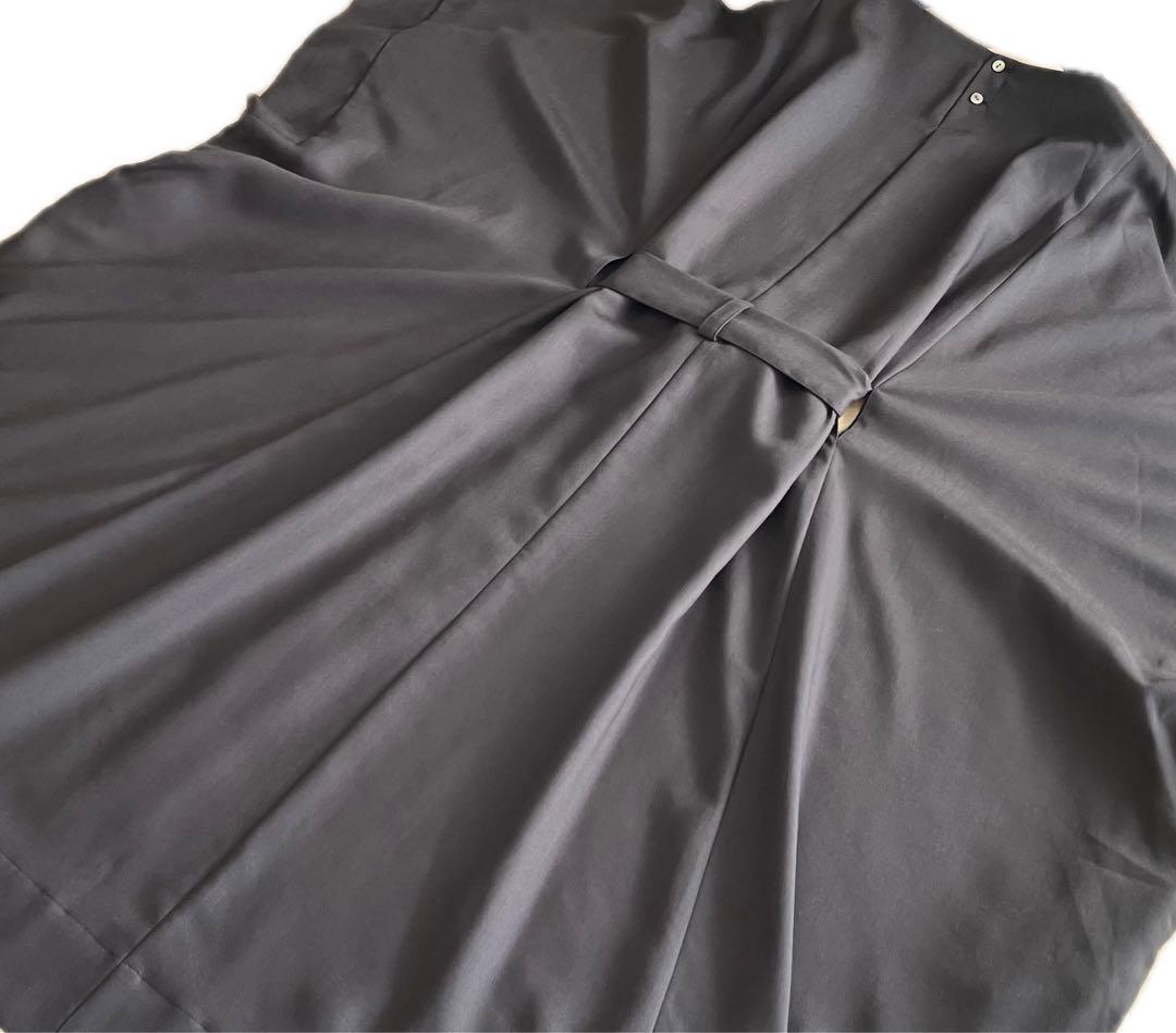 タグあり極美品 MIDIUMISOLID 洗える ワンピース ベルト ポンチョ