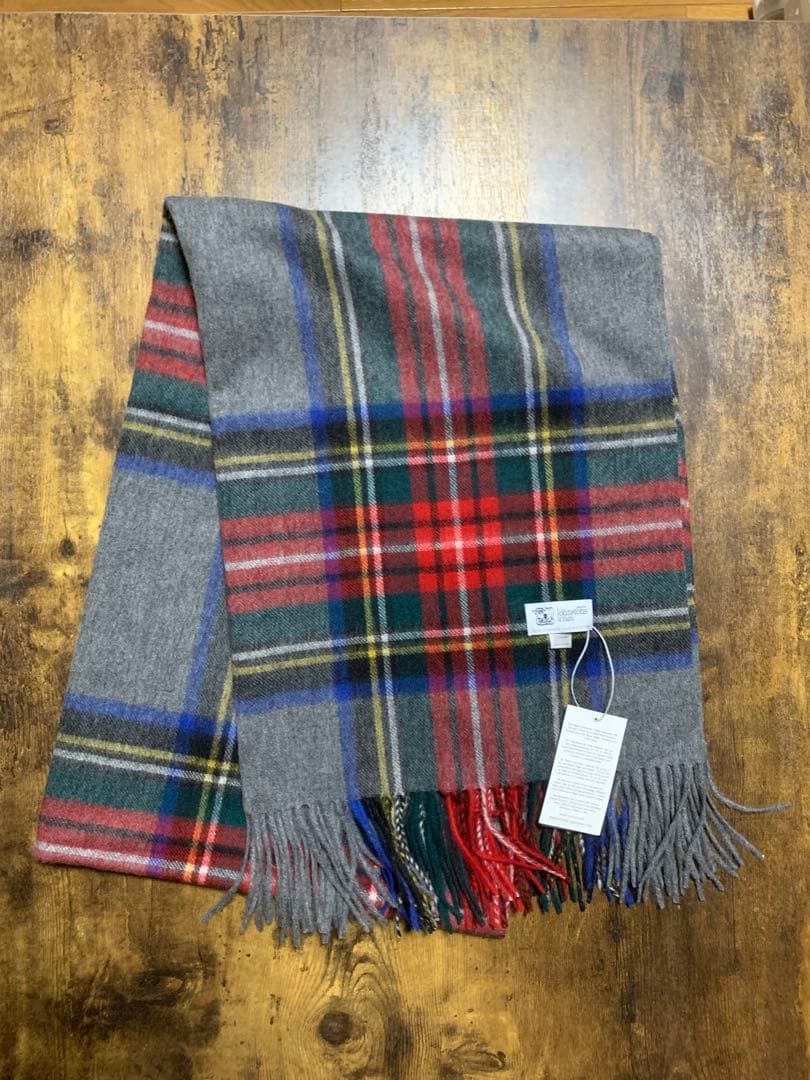 も*か様 ジョンストンズストール大判　カシミア　グレースチュワート