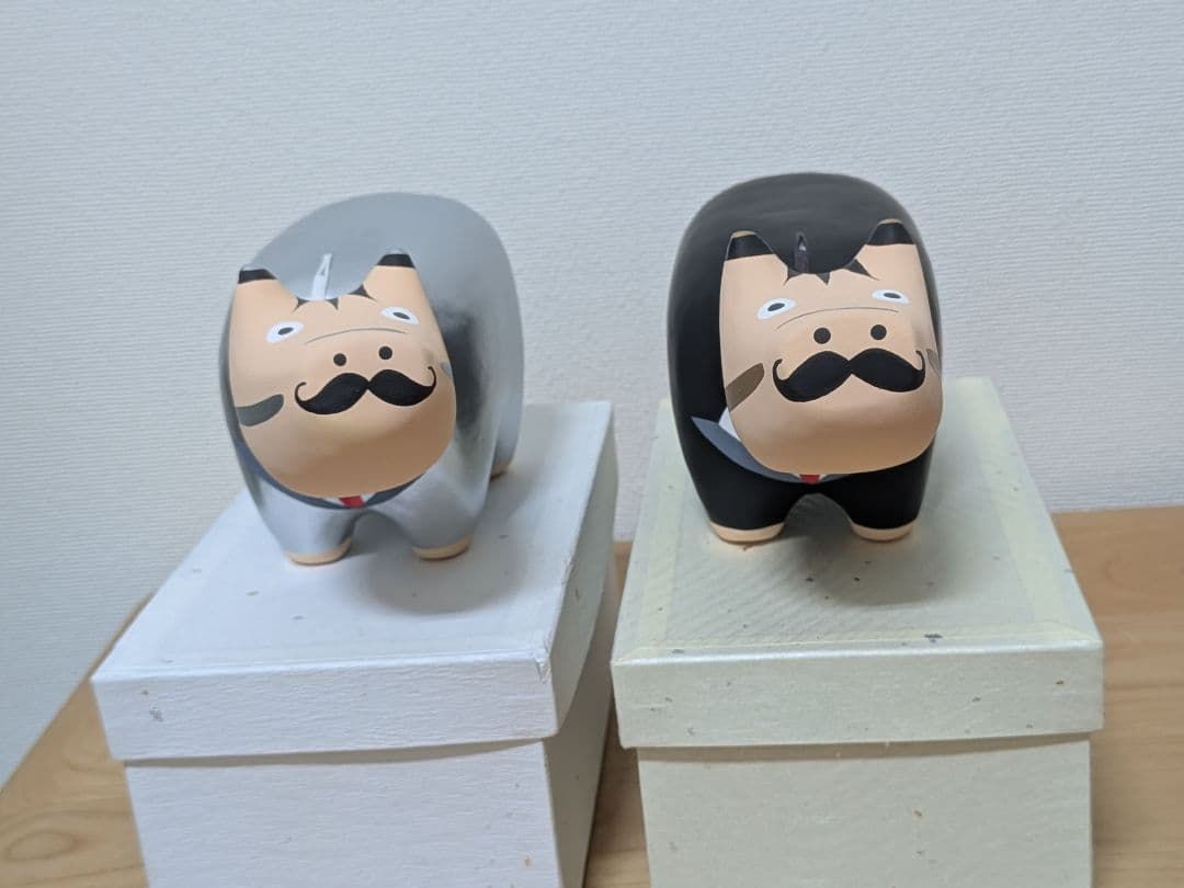 くまはち【野沢民芸】ひげべこ　2体セット