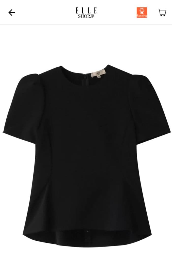 タグ付新品未使用品　MW TOKYO 黒 ペプラムトップス サイズ38