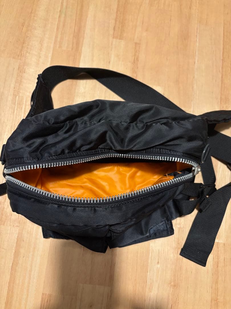 ポーターPORTER タンカー　ウエストバッグ　ボディバッグ　ブラック