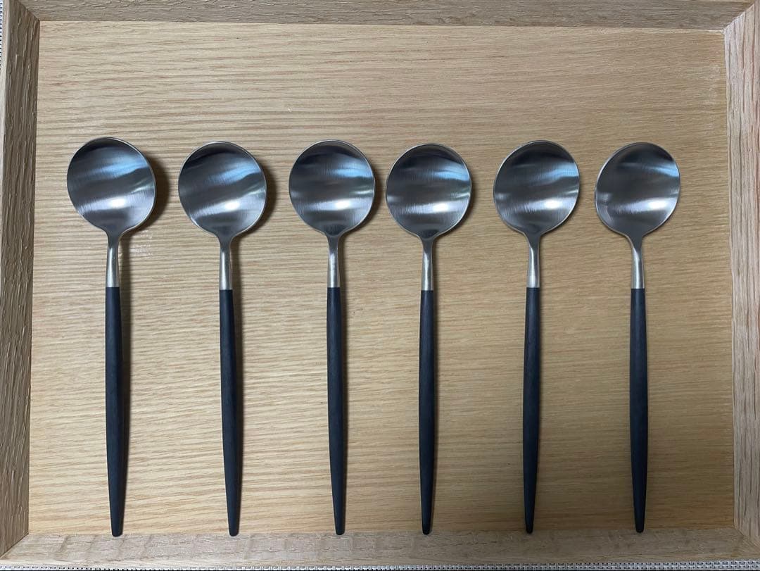 クチポールGOA ブラックシルバー 36pcsカトラリーセット ポルトガル製