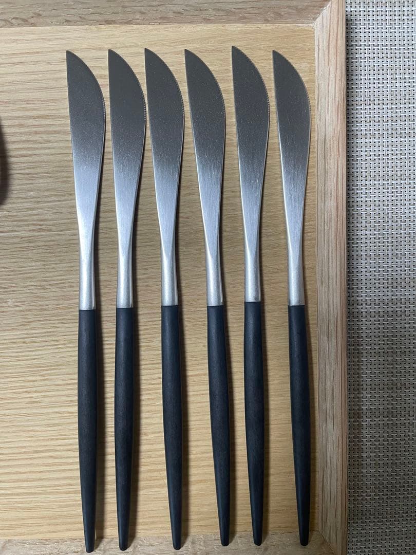 クチポールGOA ブラックシルバー 36pcsカトラリーセット ポルトガル製