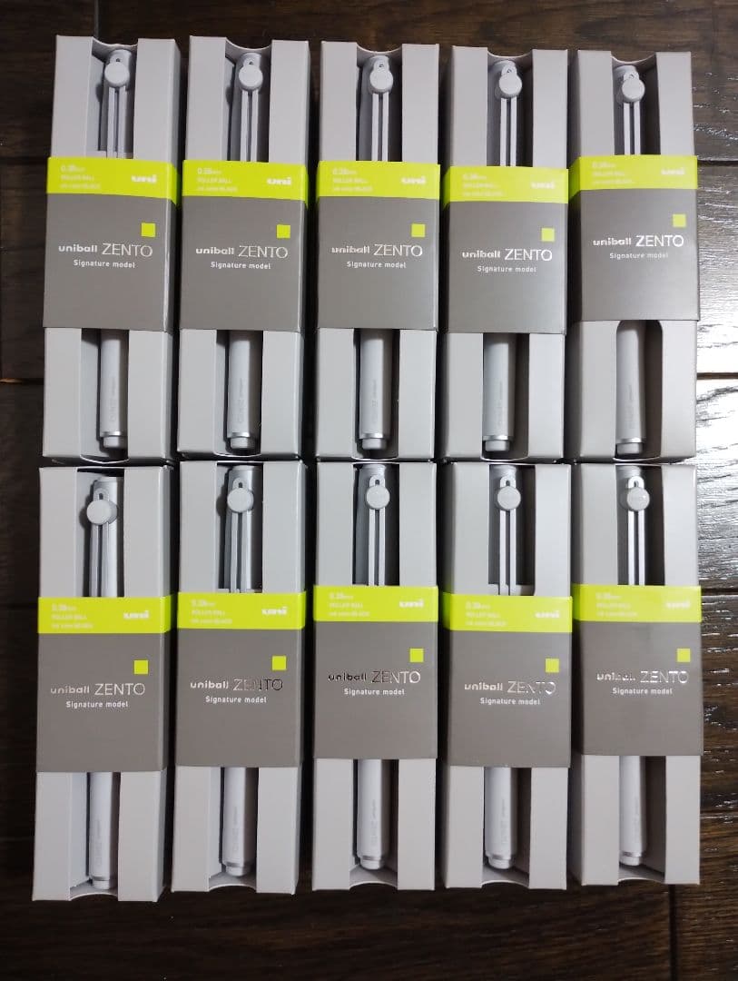 10本セット uniball ZENTO シグニチャーモデル 0.38mm