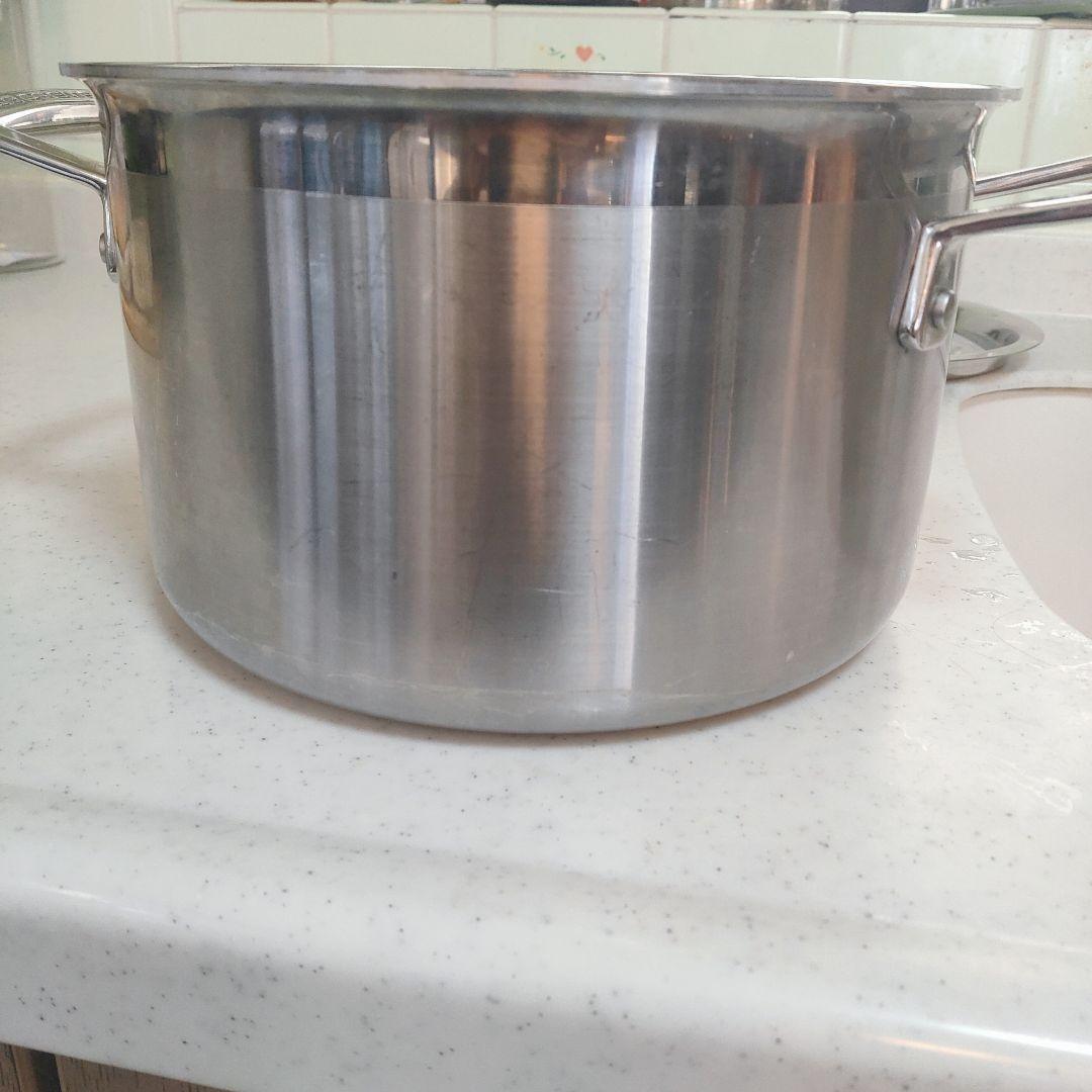 LE CREUSET ル・クルーゼ ステンレス蓋付き両手鍋 4L