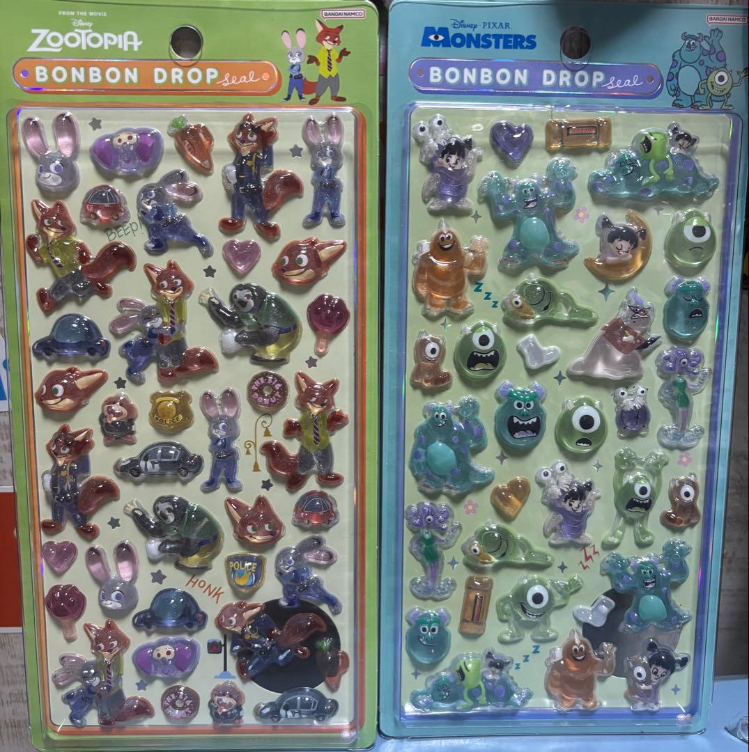 ◎正規品◎Disneyディズニーボンボンドロップシール☆６枚セット
