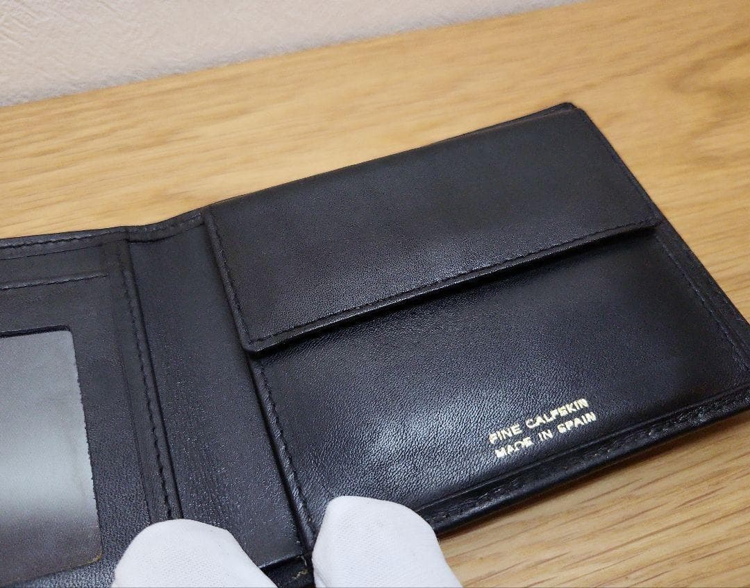 希少　美品　Christian Dior ディオール　二つ折り財布　ブラック