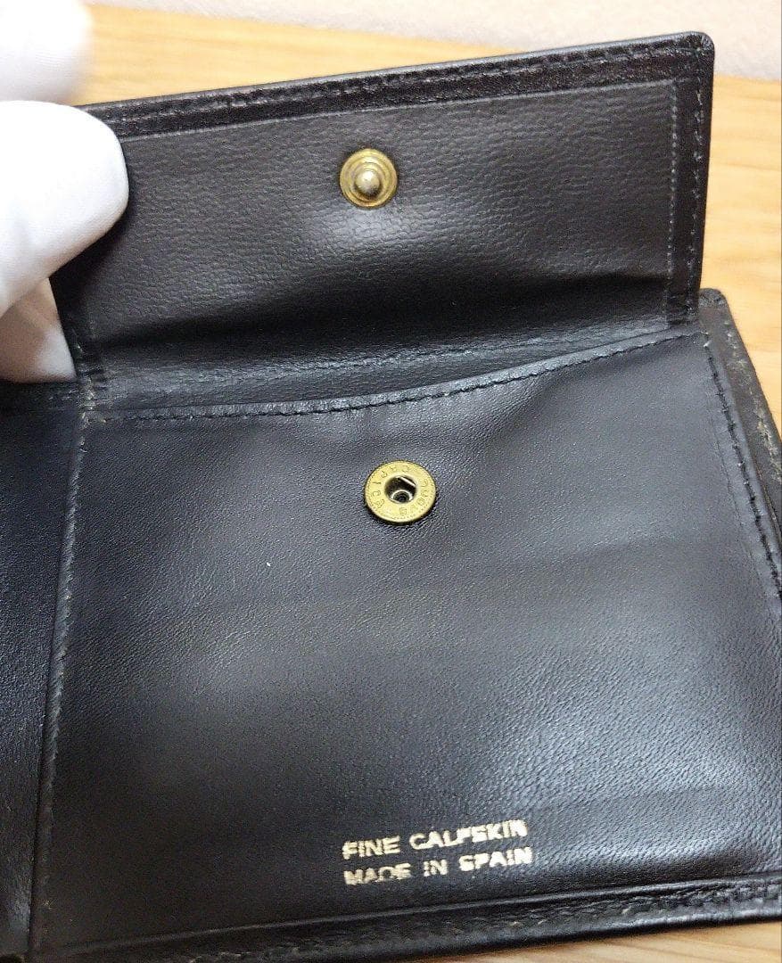 希少　美品　Christian Dior ディオール　二つ折り財布　ブラック