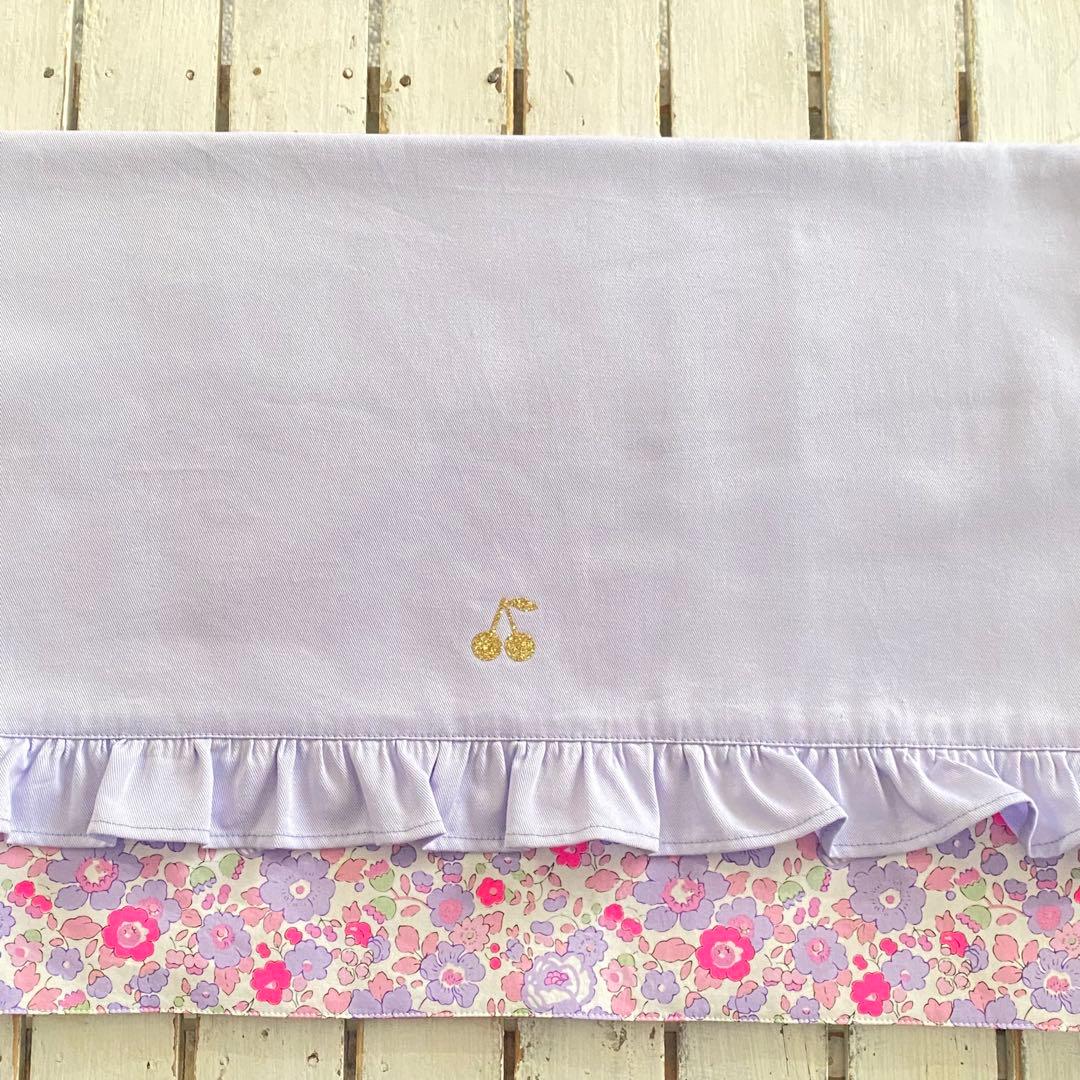 ぴょこ様⭐︎リバティプリント使用×さくらんぼワッペンレッスンバッグ他オーダー