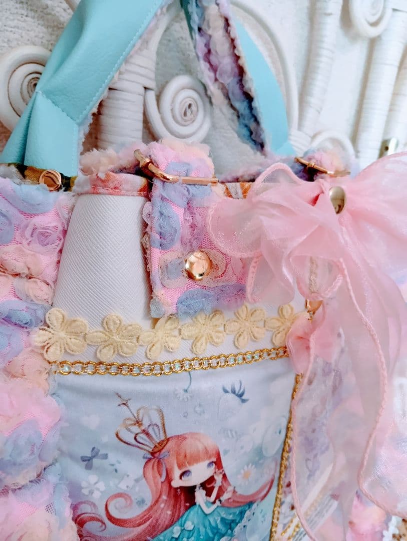 女の子パネル♡ハンドメイドバッグ♡