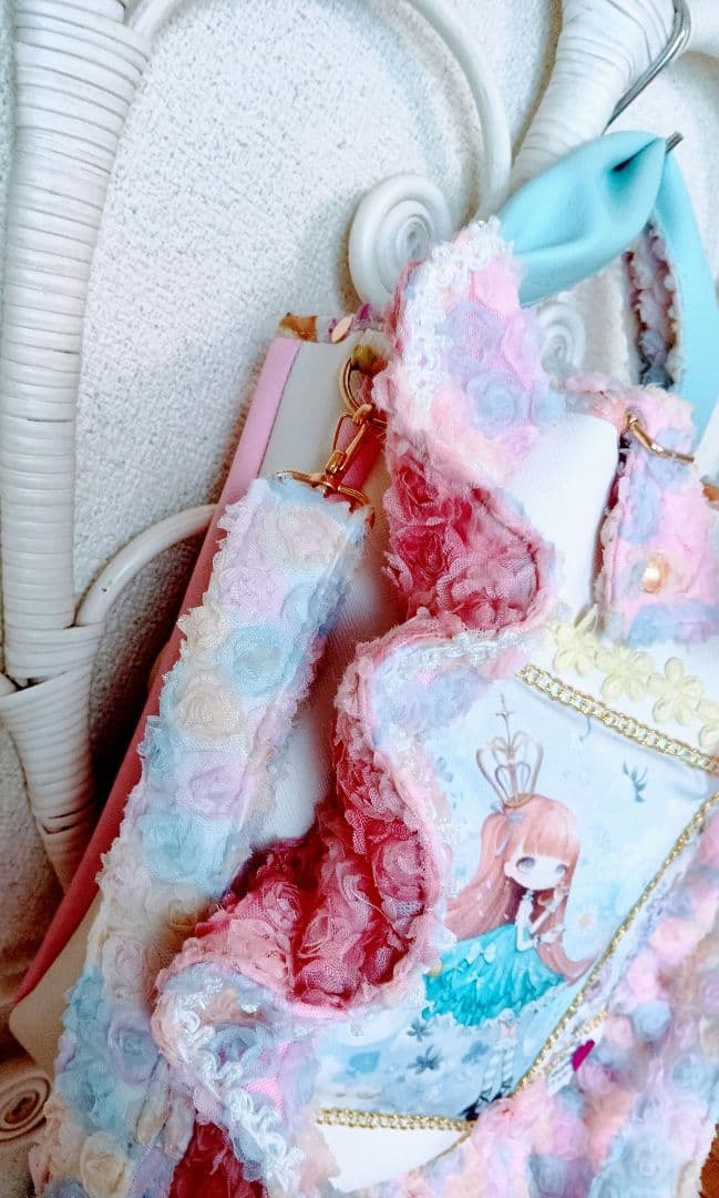 女の子パネル♡ハンドメイドバッグ♡