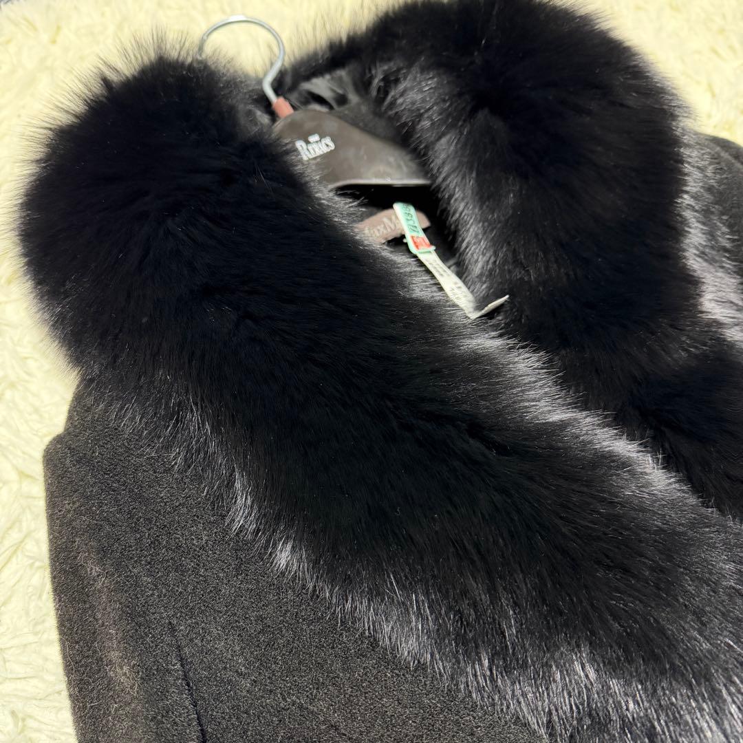 リックン様　マックスマーラ　ロングコート　カシミヤ　フォックスファー