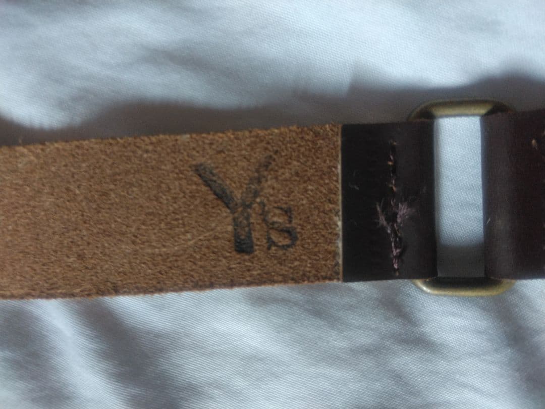 希少Y’s革ボタン留めサスペンダー