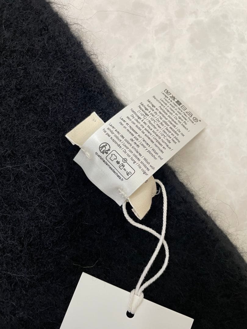 SÉZANE セザンヌ MARIANNE マキシスカーフ マフラー 黒 ブラック