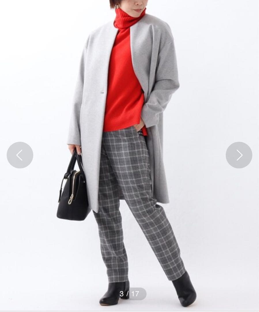 UNTITLED 高級ライン✨プレミアム 3 メイユールカシミヤノーカラーコート