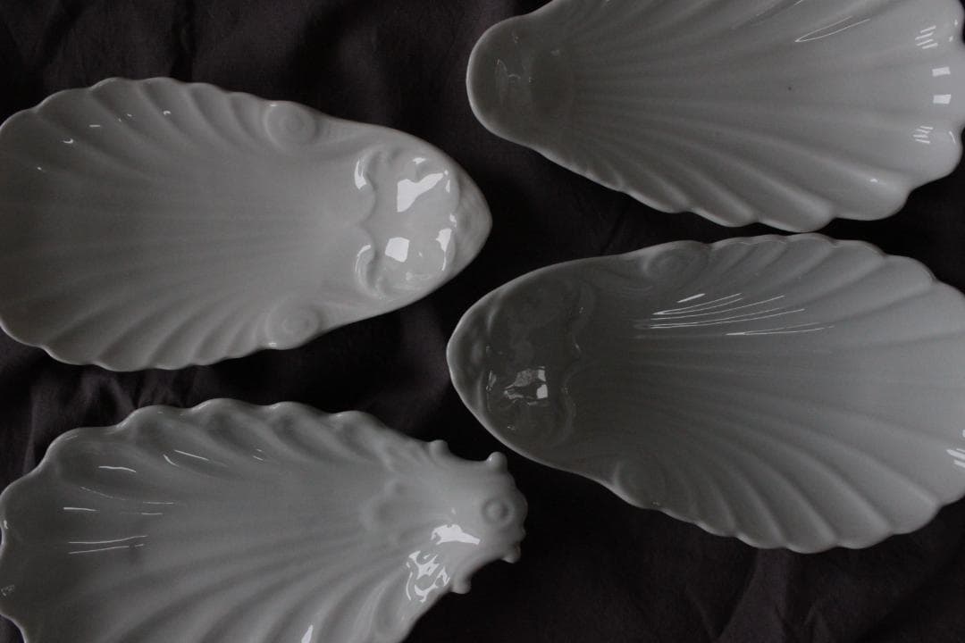 【F】シェル型ラヴィエプレート/フランスアンティーク食器