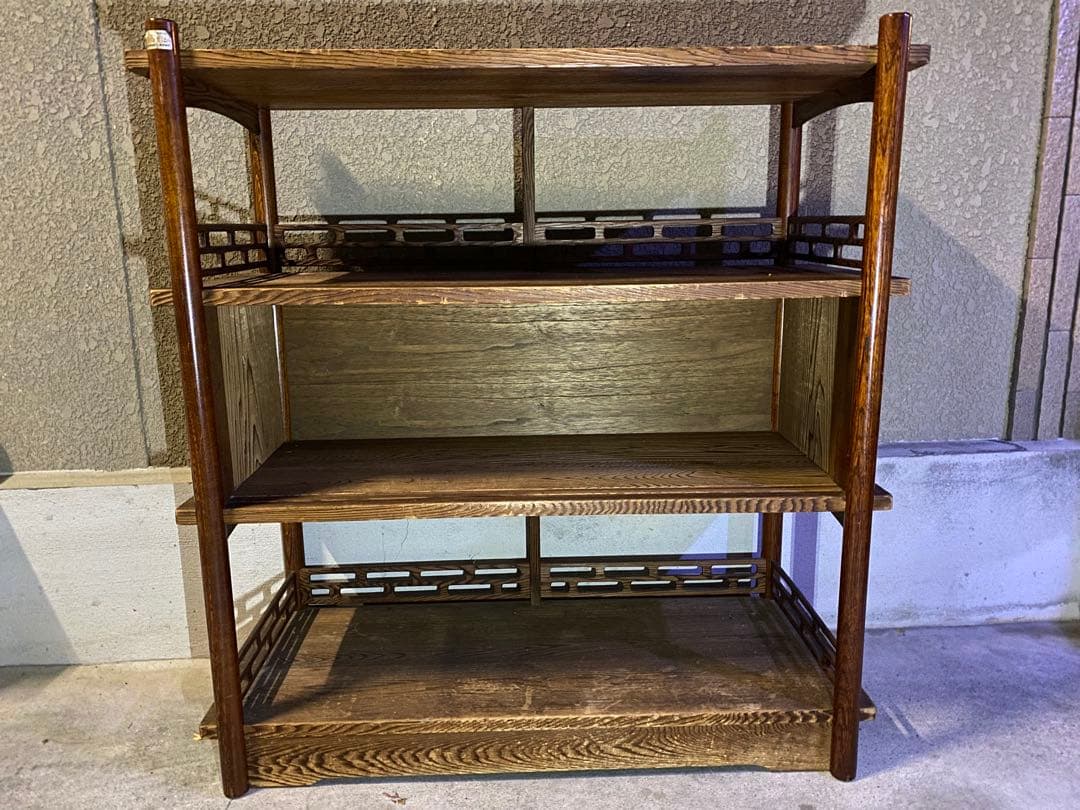木製ラック 3段　昭和　レトロ