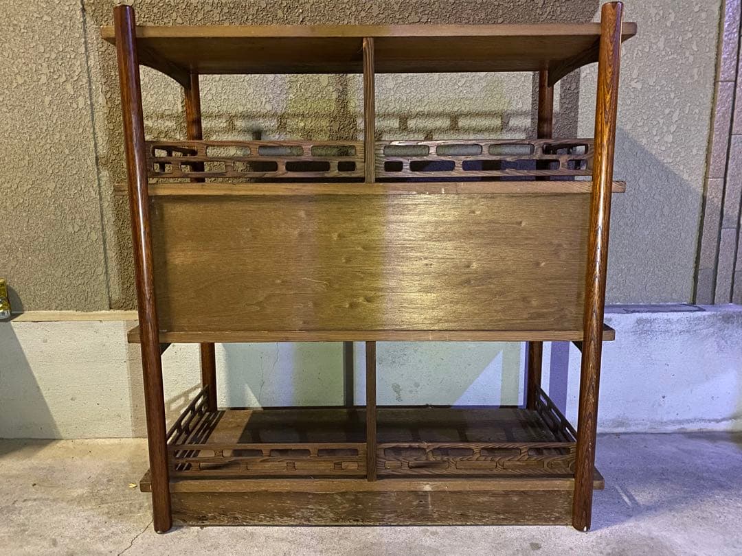 木製ラック 3段　昭和　レトロ