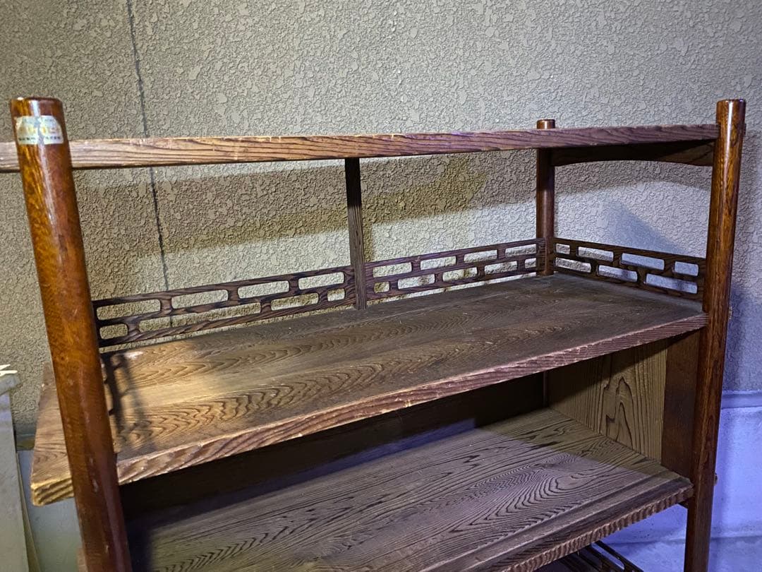 木製ラック 3段　昭和　レトロ