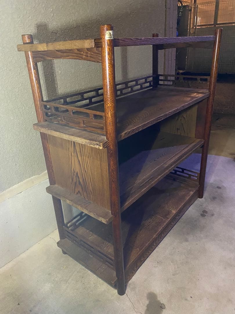 木製ラック 3段　昭和　レトロ