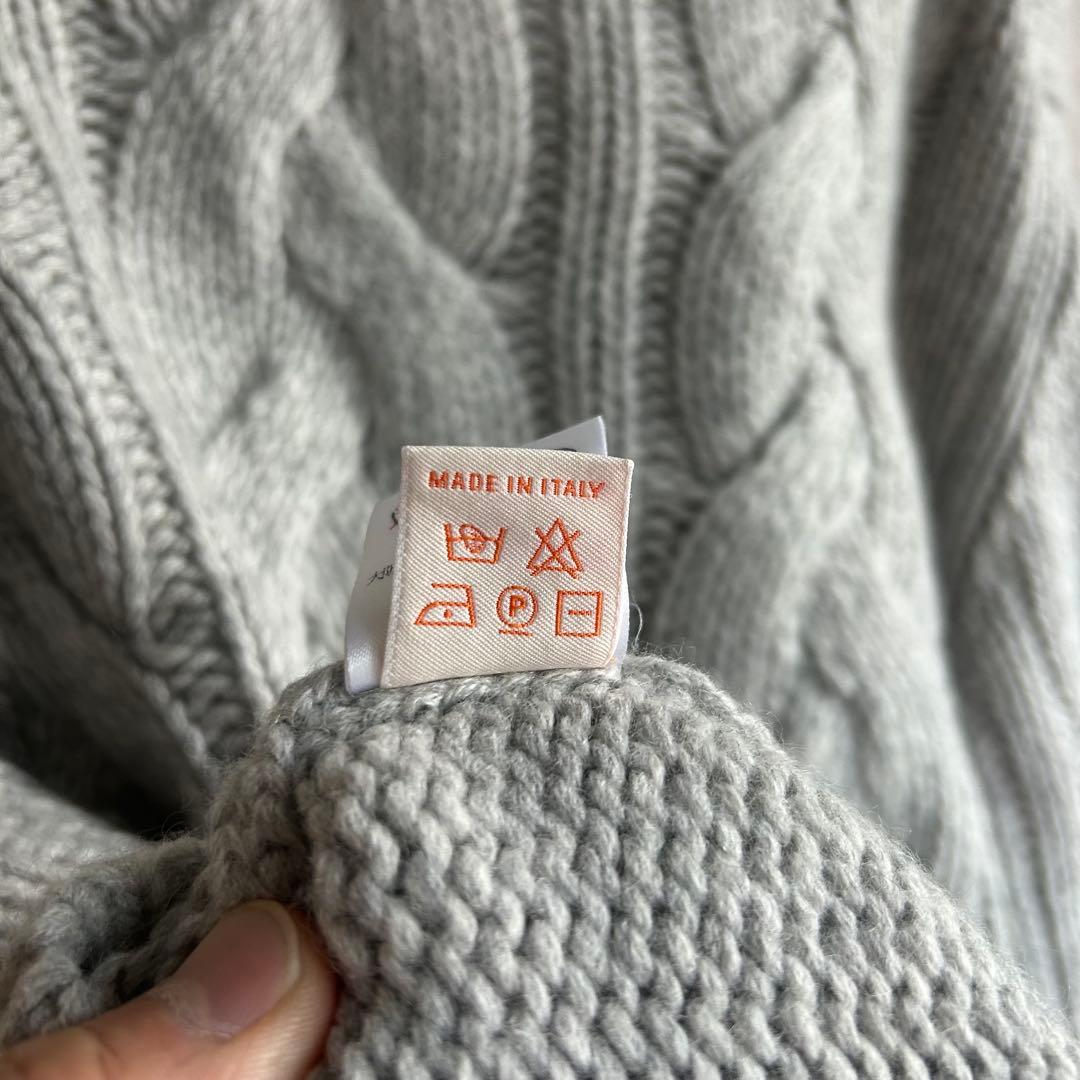 美品 イタリア製 cruciani カシミヤ ショールカラーカーディガン 46