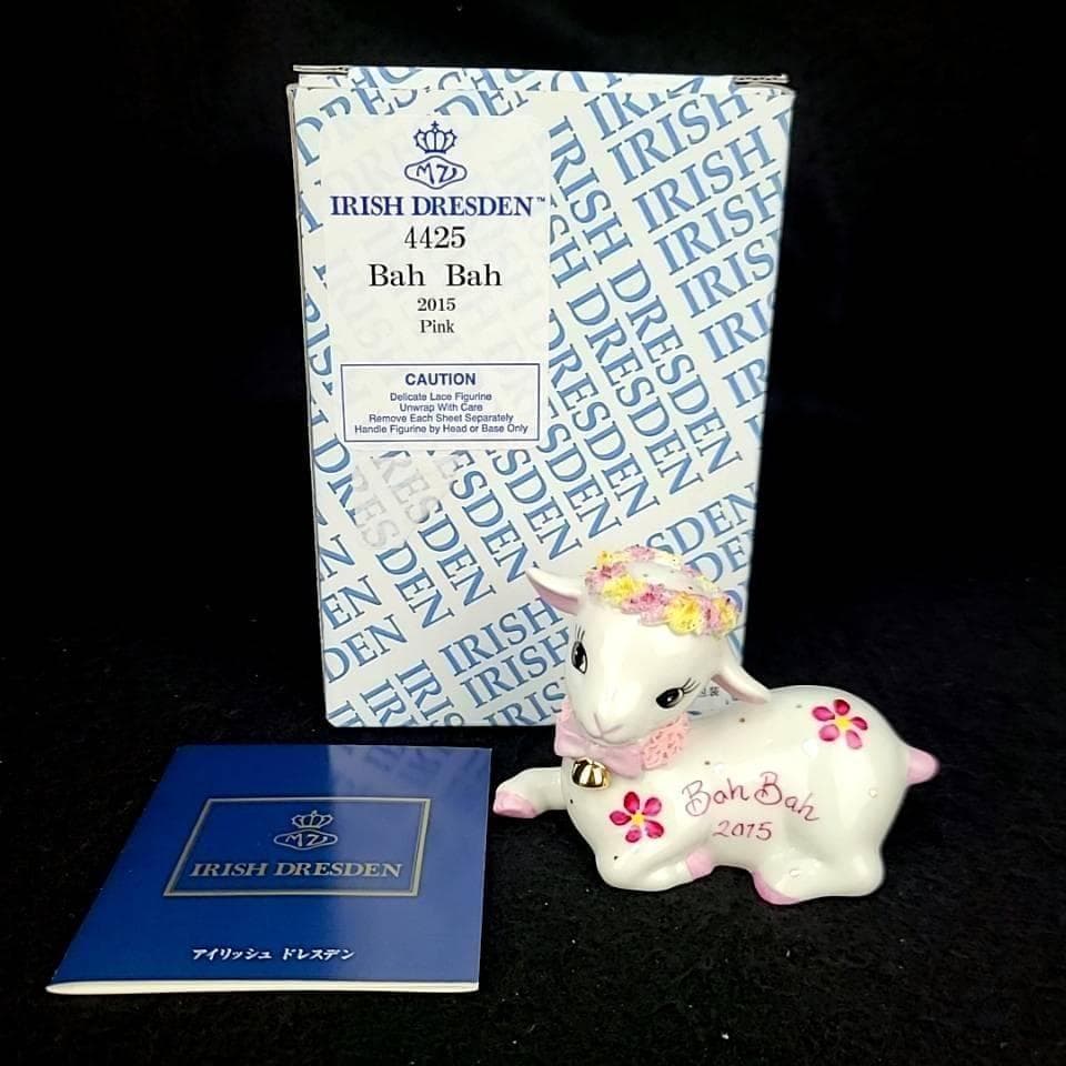 ●美品◇アイリッシュドレスデン　羊　ひつじ　未年　2015　箱つき　干支 1