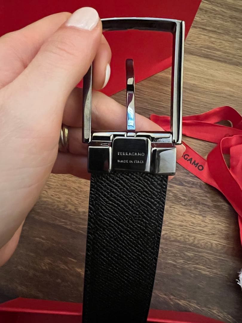 Ferragamo リバーシブルベルト ブラウン ブラック 115 cm