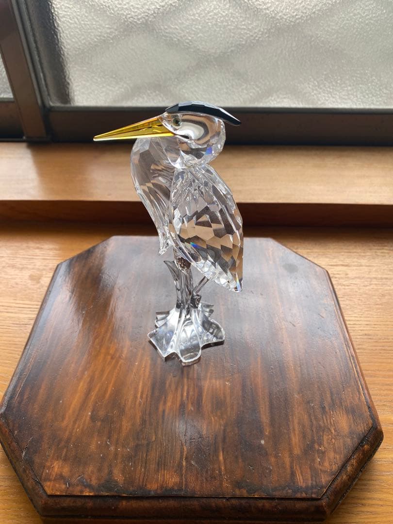スワロフスキー　鷺（サギ）Silver heron