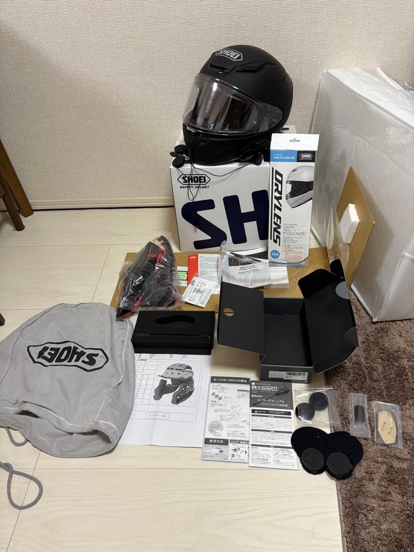 SHOEI Z-8 ブラック L 2022年製 B+COM 6X 完品