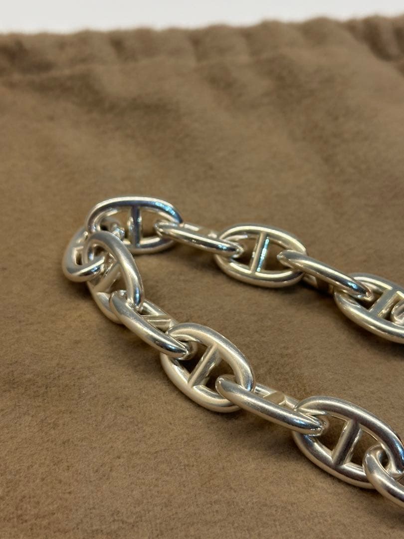 HERMES エルメス シェーヌダンクル ブレスレットTGM13コマ