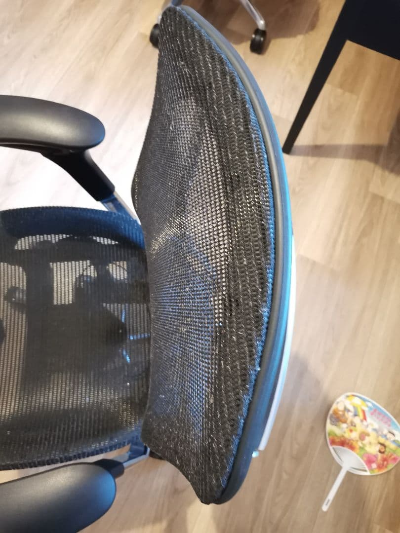f*u様 2017年製 オカムラ コンテッサ 背座メッシュ CM31AB FBH