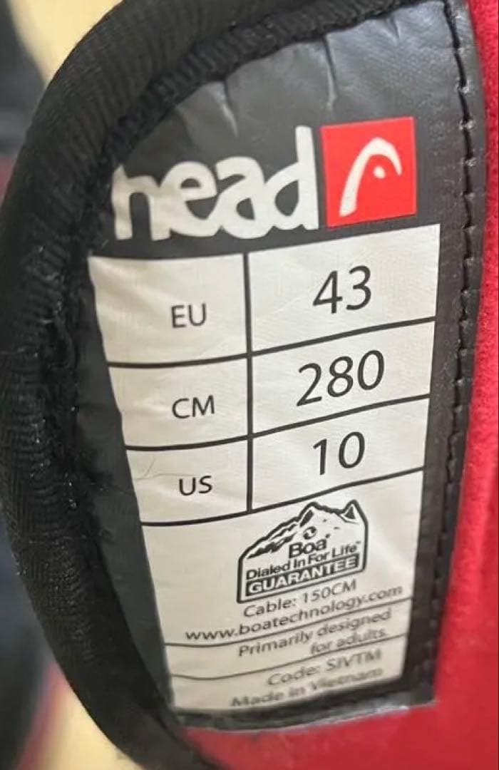 【即日発送】head スノボブーツ　TWO BOA ツーボア　28.0cm