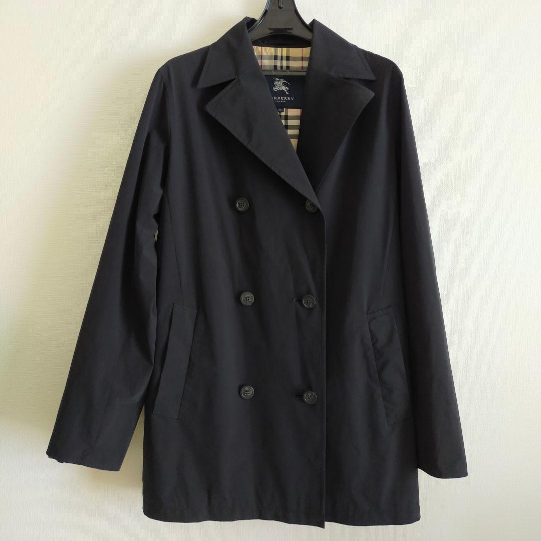 バーバリーロンドン　ナイロンコート　ジャケット　羽織物　サイズ38　黒