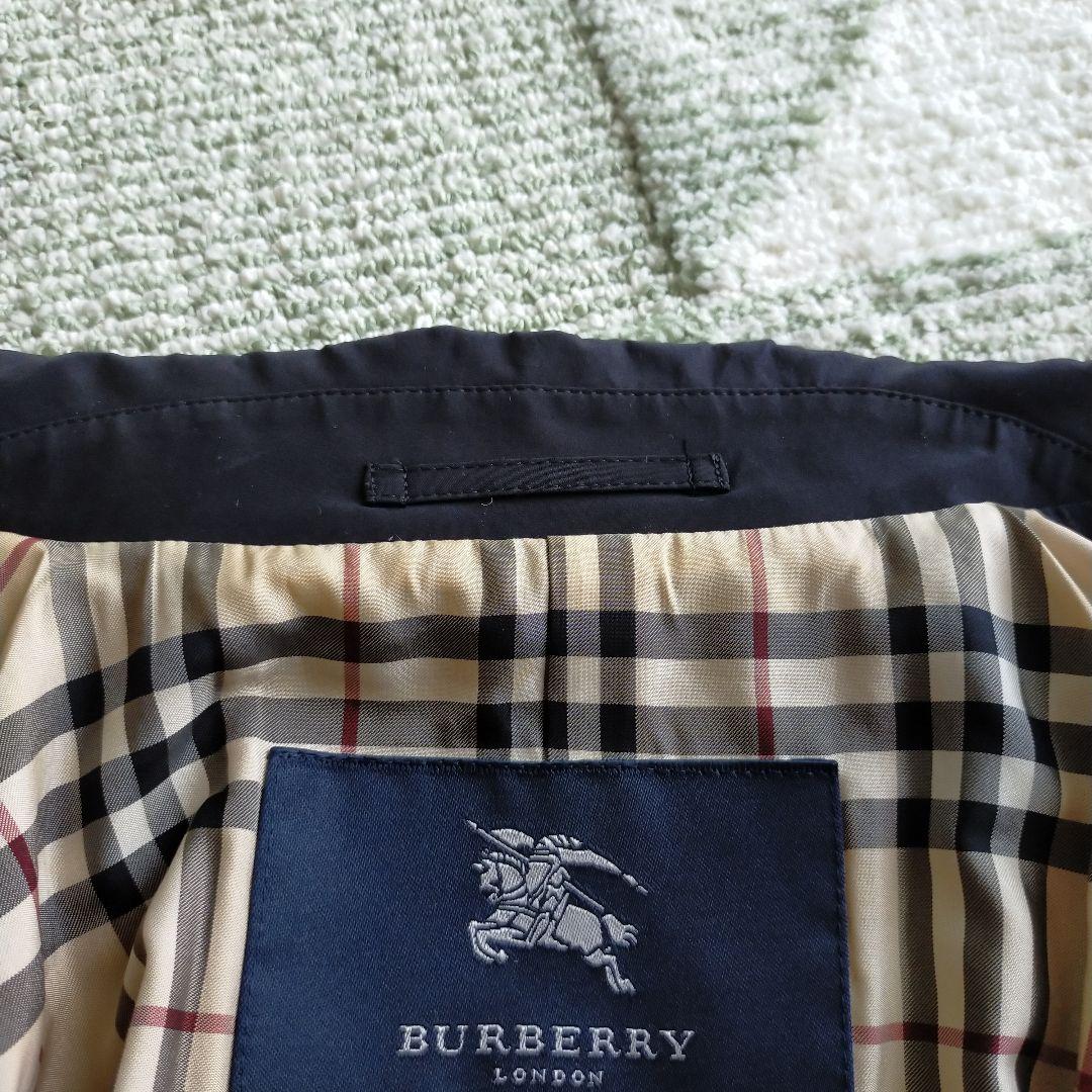 バーバリーロンドン　ナイロンコート　ジャケット　羽織物　サイズ38　黒