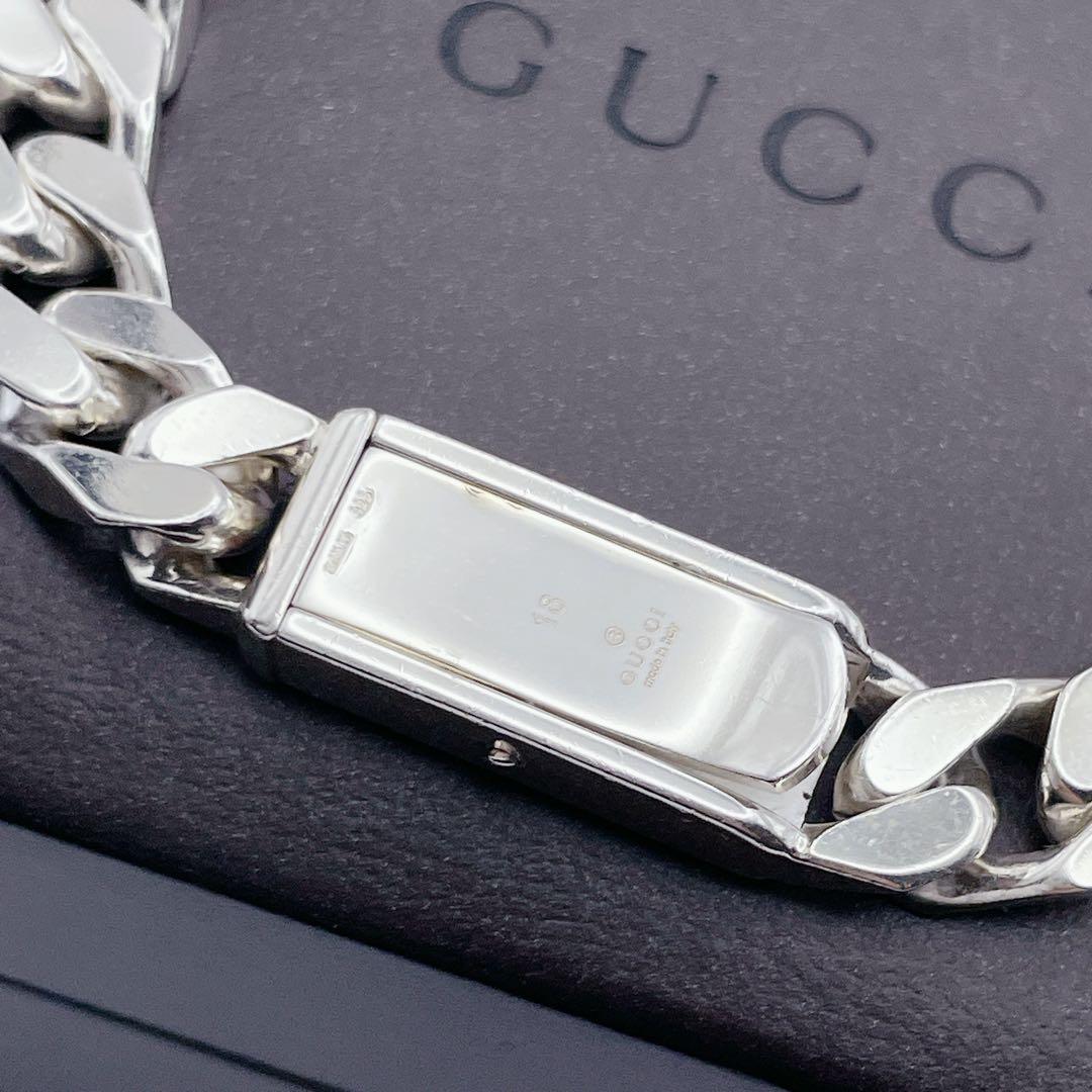 GUCCI ブレスレット　喜平　プレート　シルバー925 グッチ　18号