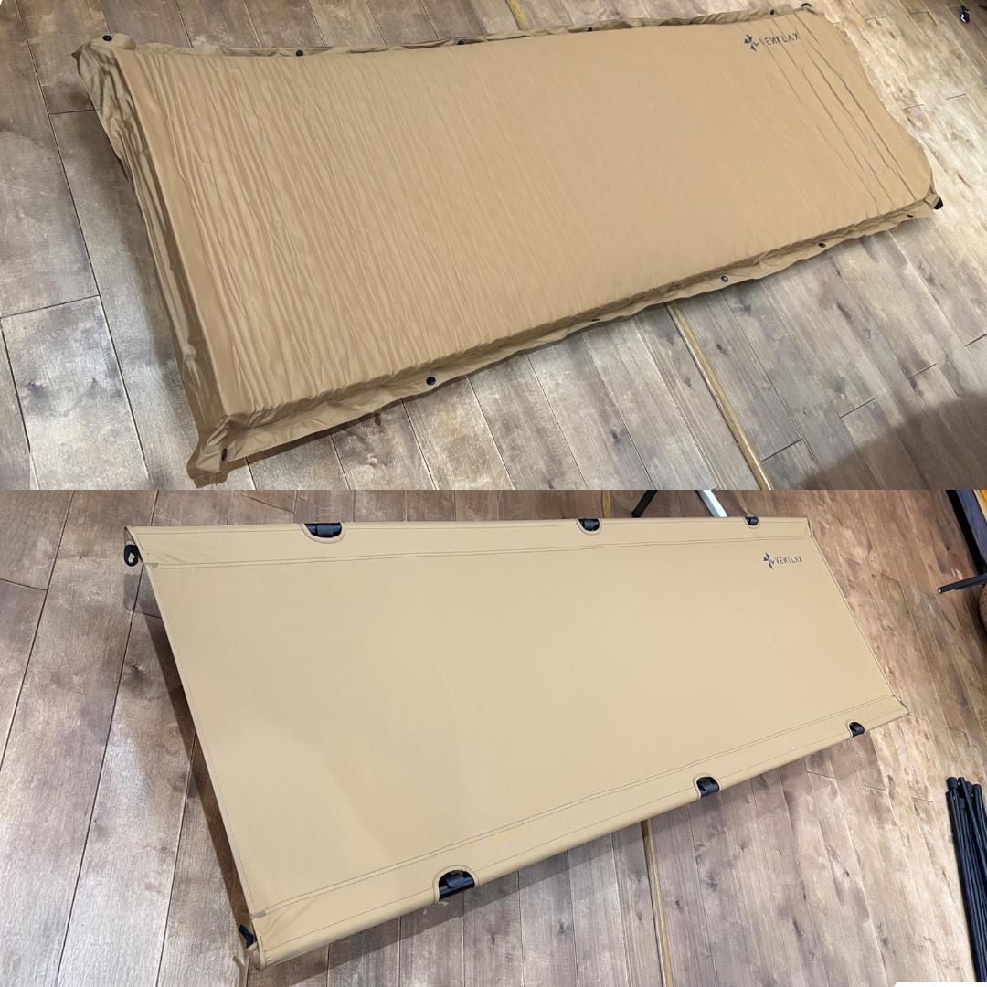 VENTLAX 2WAY コット ＋ インフレーターマット コヨーテタン セット