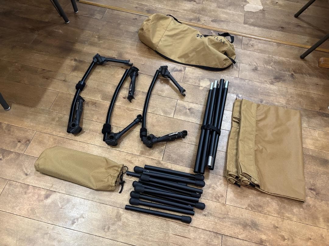 VENTLAX 2WAY コット ＋ インフレーターマット コヨーテタン セット