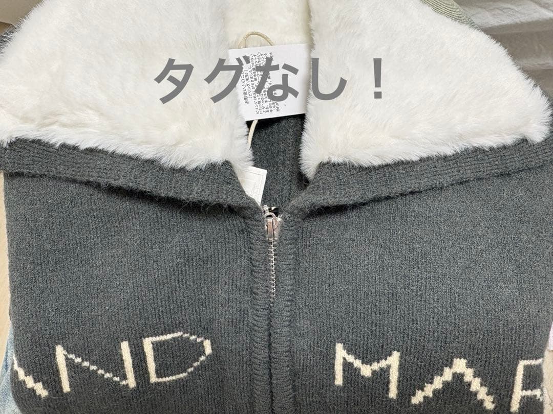 即購入可　Mary logo zip tops ANDMARY