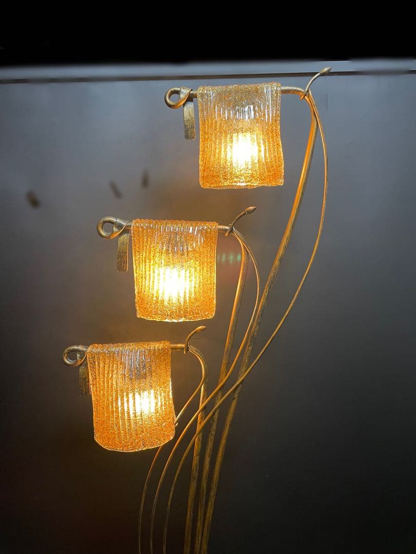 クリンカ　ガラスシェード　フロアスタンドランプ