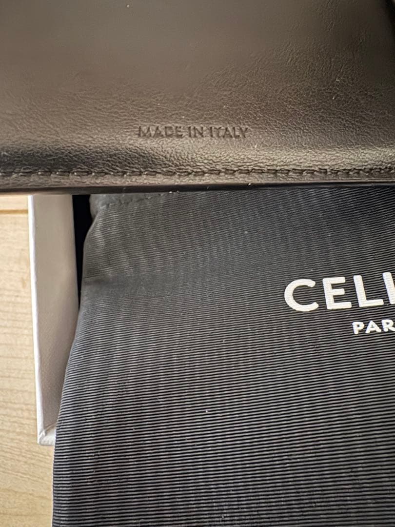 CELINE 二つ折り財布 ダークブラウン