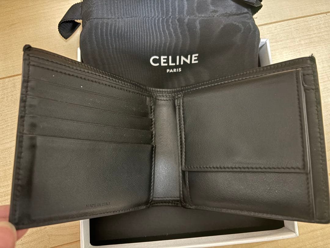 CELINE 二つ折り財布 ダークブラウン