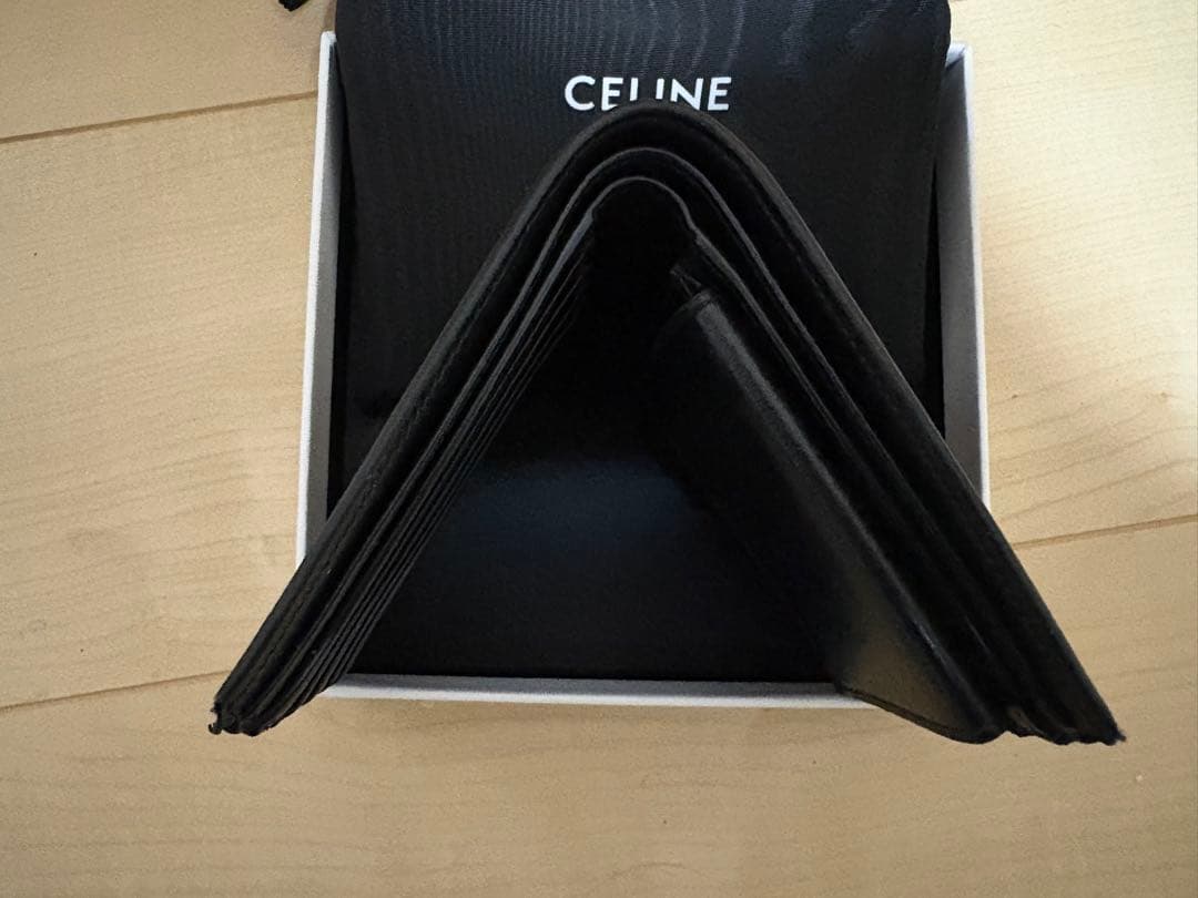 CELINE 二つ折り財布 ダークブラウン