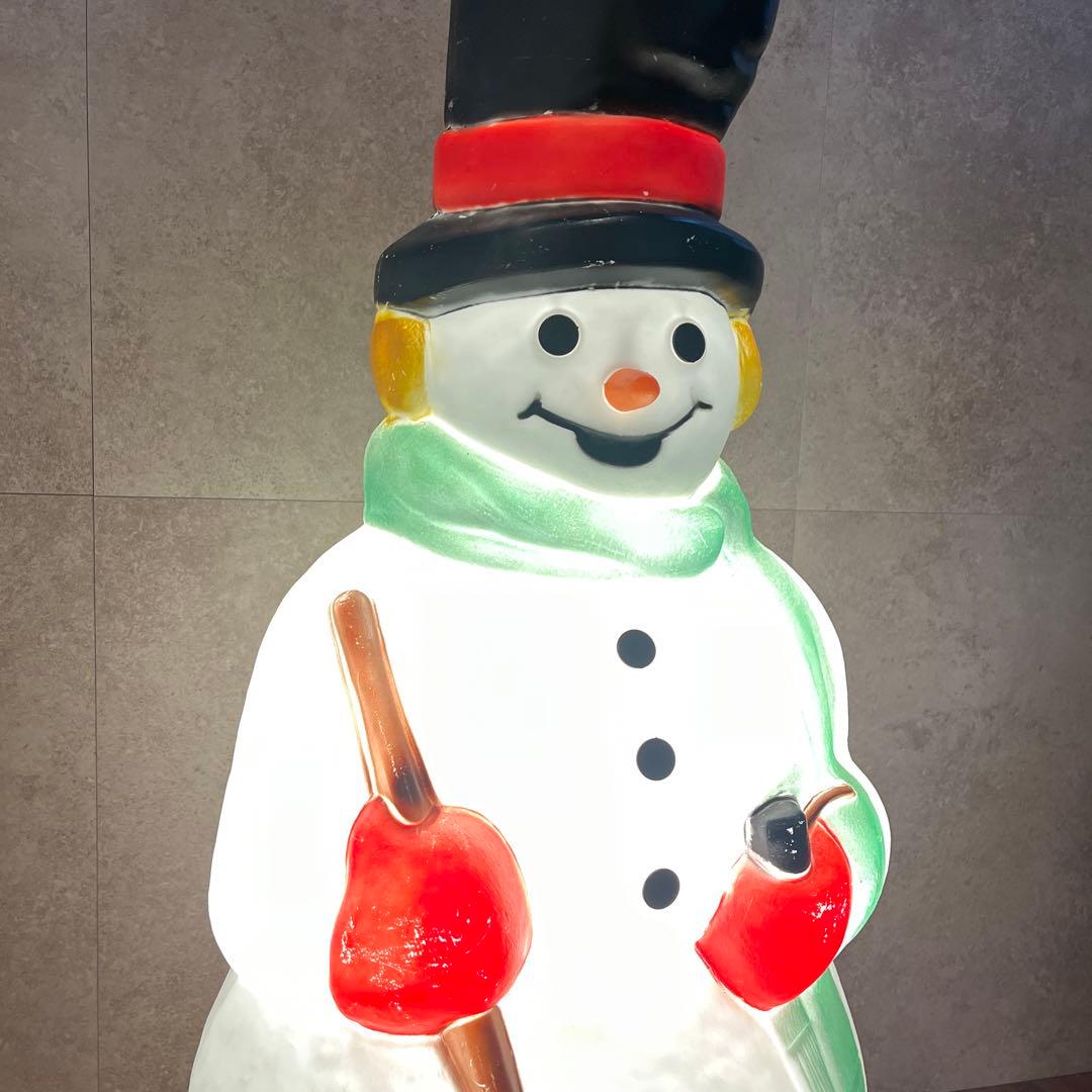 クリスマス　雪だるま　イルミネーション　光る　スノーマン　イルミネーションライト
