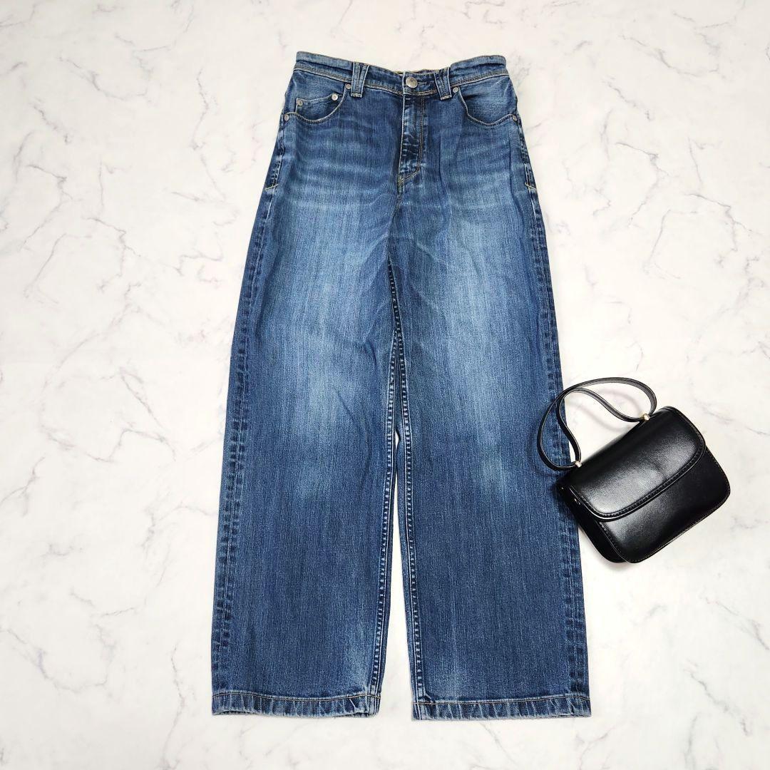 YANUK ヤヌーク　LILITH ワイドストレート デニムパンツ 26