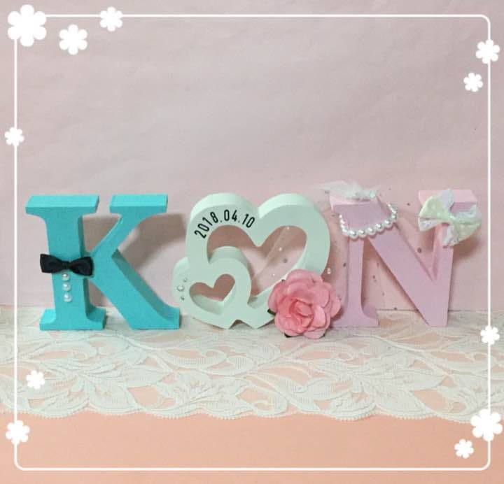 ゆきママ様確認用♡ウエディングバージョン・イニシャルオブジェ