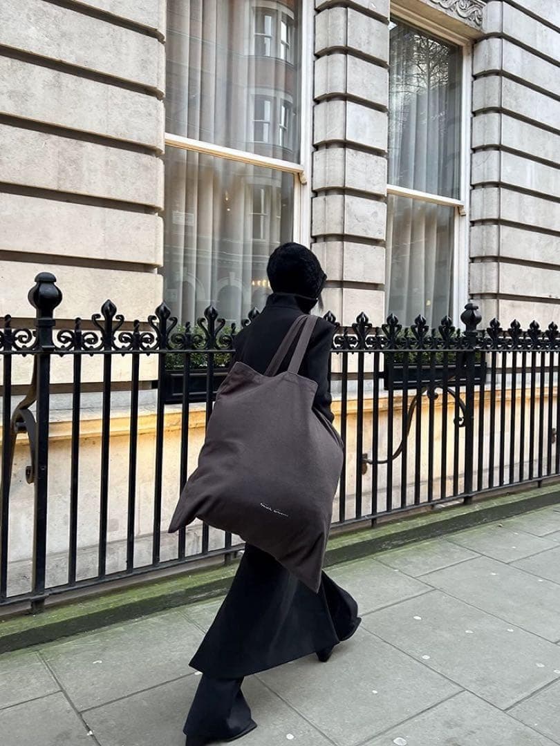 即発送 FUZZYKON ロングコート ボタン L ブラック