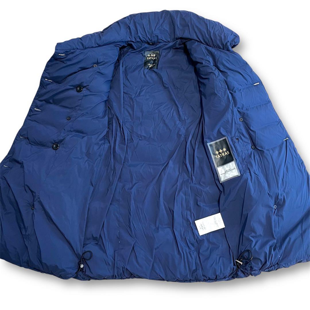 美品 TATRAS アゴーニャ ダウンコート ダウンジャケット ネイビー M