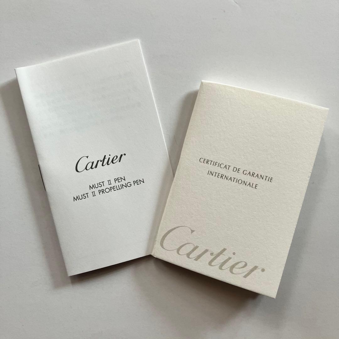 【新品未使用】Cartier カルティエ 黒 ボールペン 専用ケース 保証書付