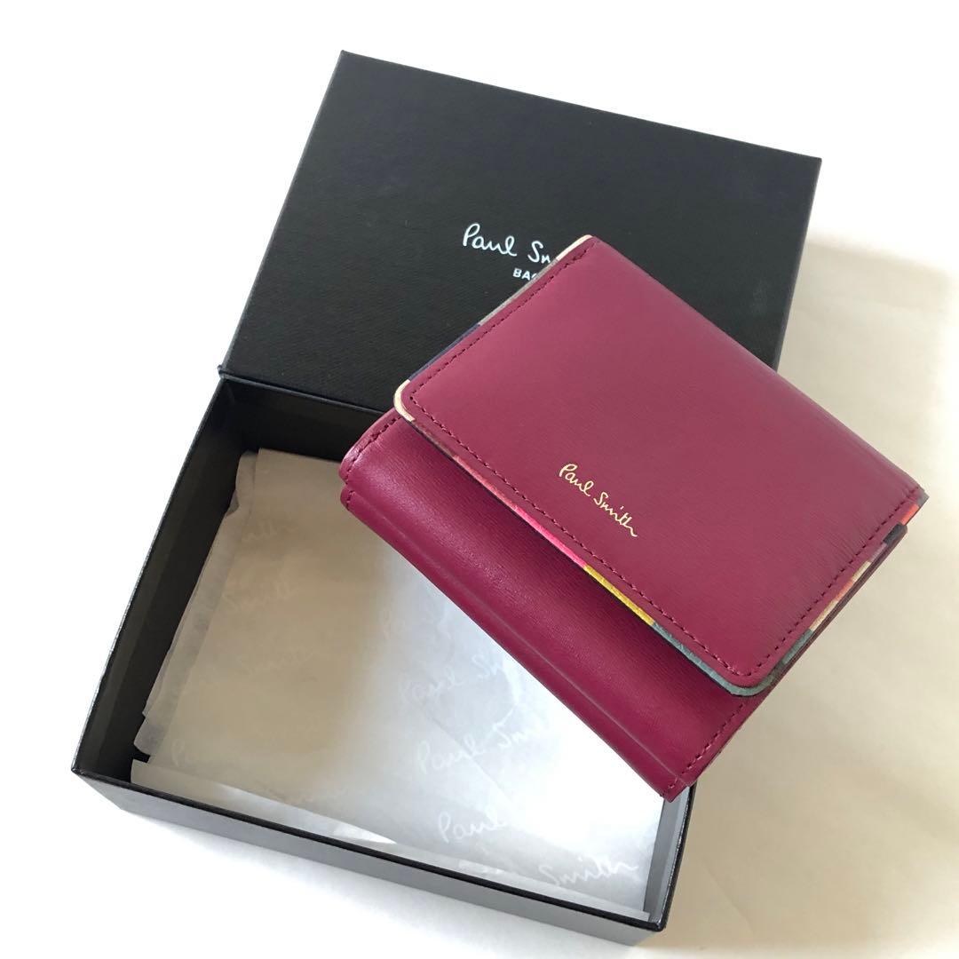 ♡スワールトリム がま口三つ折財布 ポールスミス♡
